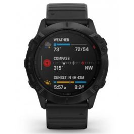 Fenix 6x pro discount black with black band