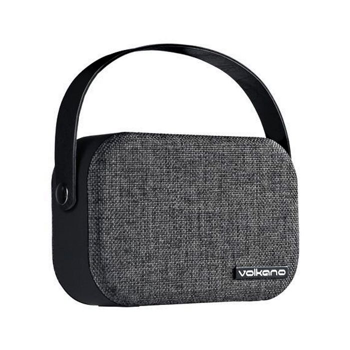 Volkano Fabric Series Portable Bluetooth Speaker - Dark Grey